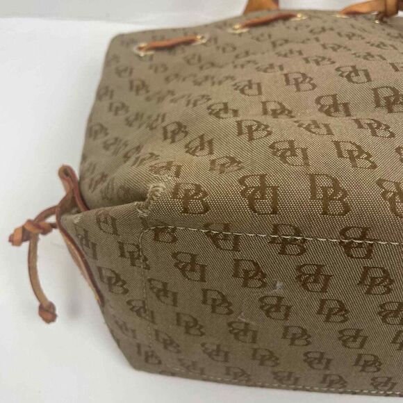 Vintage Dooney & Bourke Purse Tan Brown Made in USA Handle Bag - Picture 10 of 14